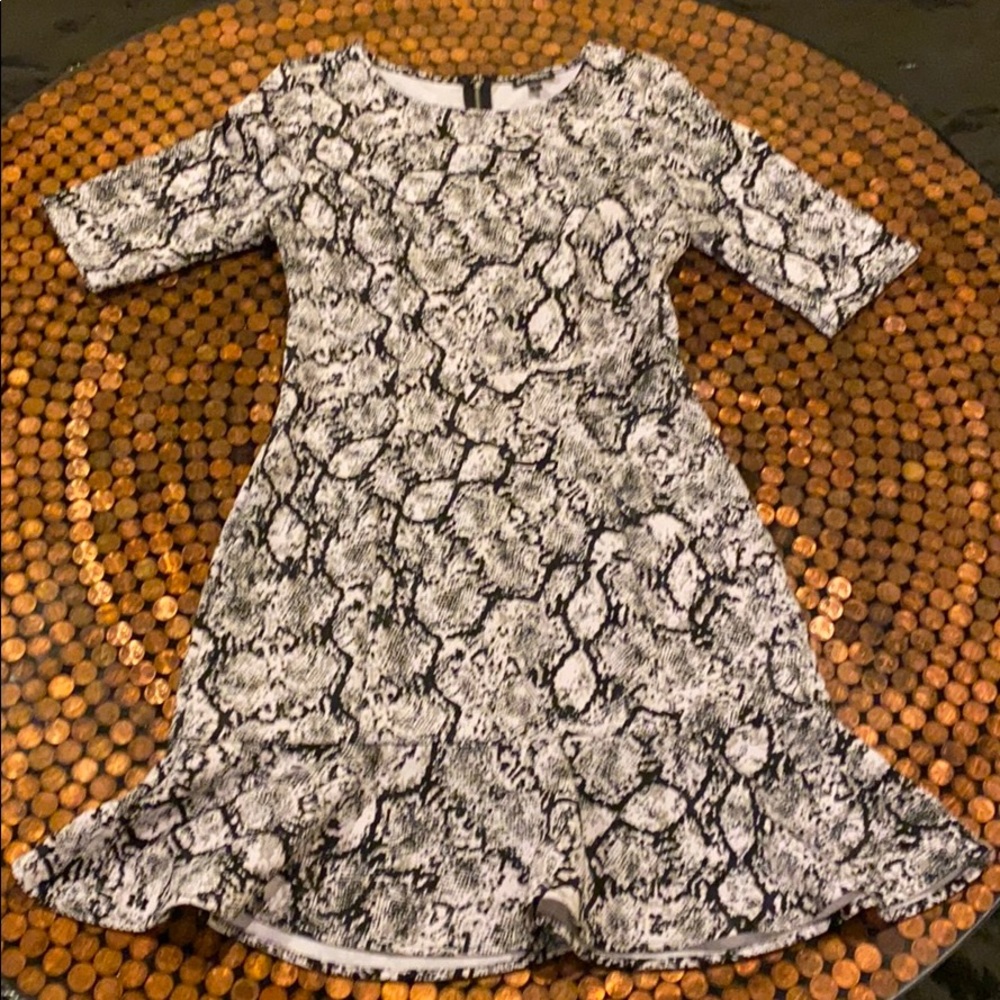 Express Snake Skin Print Dress